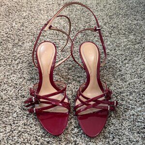 Zara Women's Burgundy and Red Courts